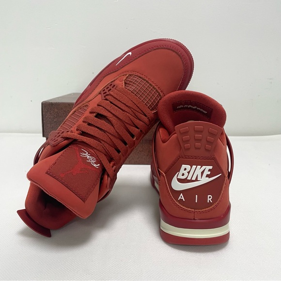 Men’s Orange-Red Athletic Sneakers Shoes -Brand New Retro 4 Brick by Brick - Picture 9 of 10